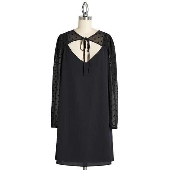 ModCloth Black After the Aria Shift Mini Dress Size Small - Picture 1 of 6
